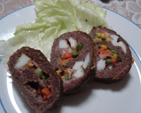 Rocambole de carne da Erika