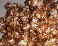 Pipoca com chocolate maravilhosa