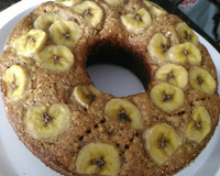 Bolo integral de banana com aveia