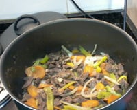 Picadinho de bife de alcatra ou contra filé