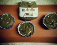 Cupcake rápido de Nutella