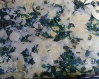 Omelete assado com ervas finas e abobrinhas