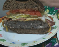 Hambúrguer caseiro do Betão