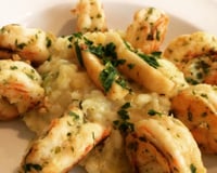 Risoto de limão siciliano com camarões