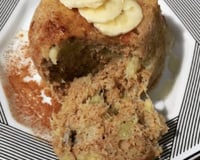 Bolo de banana de caneca micro-ondas