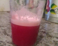 Suco de beterraba com inhame