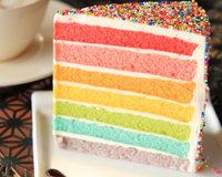 Bolo arco-íris em camadas: receita perfeita para festas infantis