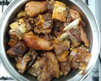 Costela com linguiça na panela de pressão