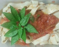 Massa de macarrão caseiro