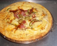 Torta de batata com frango cremoso