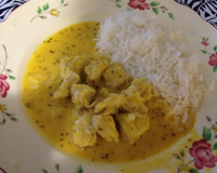 Frango ao molho de abóbora cabocha e requeijão