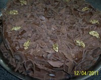 Bolo de chocolate trufado