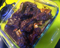 Costela na cerveja preta