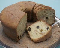 Bolo de maçã com passas