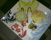 Camarão ao forno com abacaxi flambado