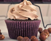 Cupcake de creme de avelã