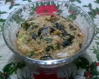 Torta de quinoa com escarola