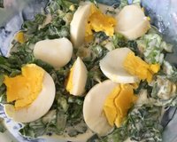 Salada de maionese de folhas