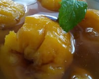 Doce de pêssego na panela de pressão