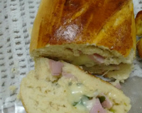 Pão de liquidificador recheado