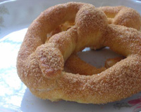 Pretzel de canela e açúcar
