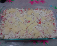 Batata assada gratinada