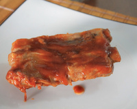 Costelinha com molho barbecue