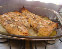 Salmão assado