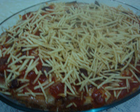 Filé de merluza e berinjela empanados à parmegiana