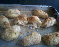 Bolinho de macaxeira com frango