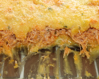 Escondidinho de batata salsa e frango light