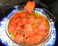 Doce cristal de abóbora