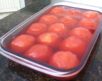 Doce refrescante de maçã