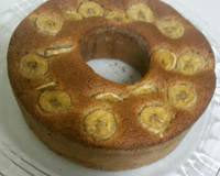 Bolo de banana de liquidificador