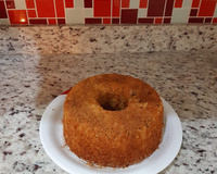 Bolo integral de banana e maçã