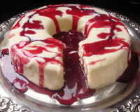 Sorvete quente com groselha