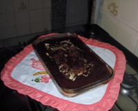 Pavê de chocolate preto e chocolate branco