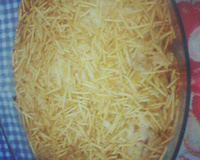 Frango com Catupiri e batata palha da tia Gracia