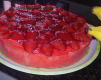 Torta de morango prática