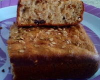 Bolinho de iogurte com banana e passas