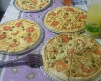 Massa de pizza italiana deliciosa