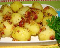 Batata souté com bacon
