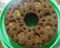 Bolo diet de banana, sem farinha e sem açúcar