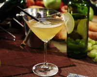 Vinho branco com maçã verde