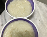 Creme de arroz com banana sem lactose