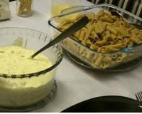 Macarrão com molho branco cremoso