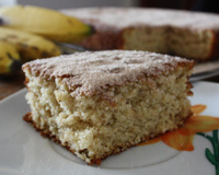 Bolo de banana mascavo