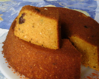 Bolo misto de banana, polvilho e arroz