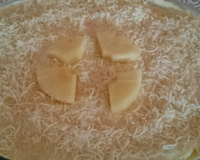 Bolo abacaxi de forma