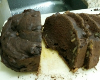 Brownie de banana na máquina de pão